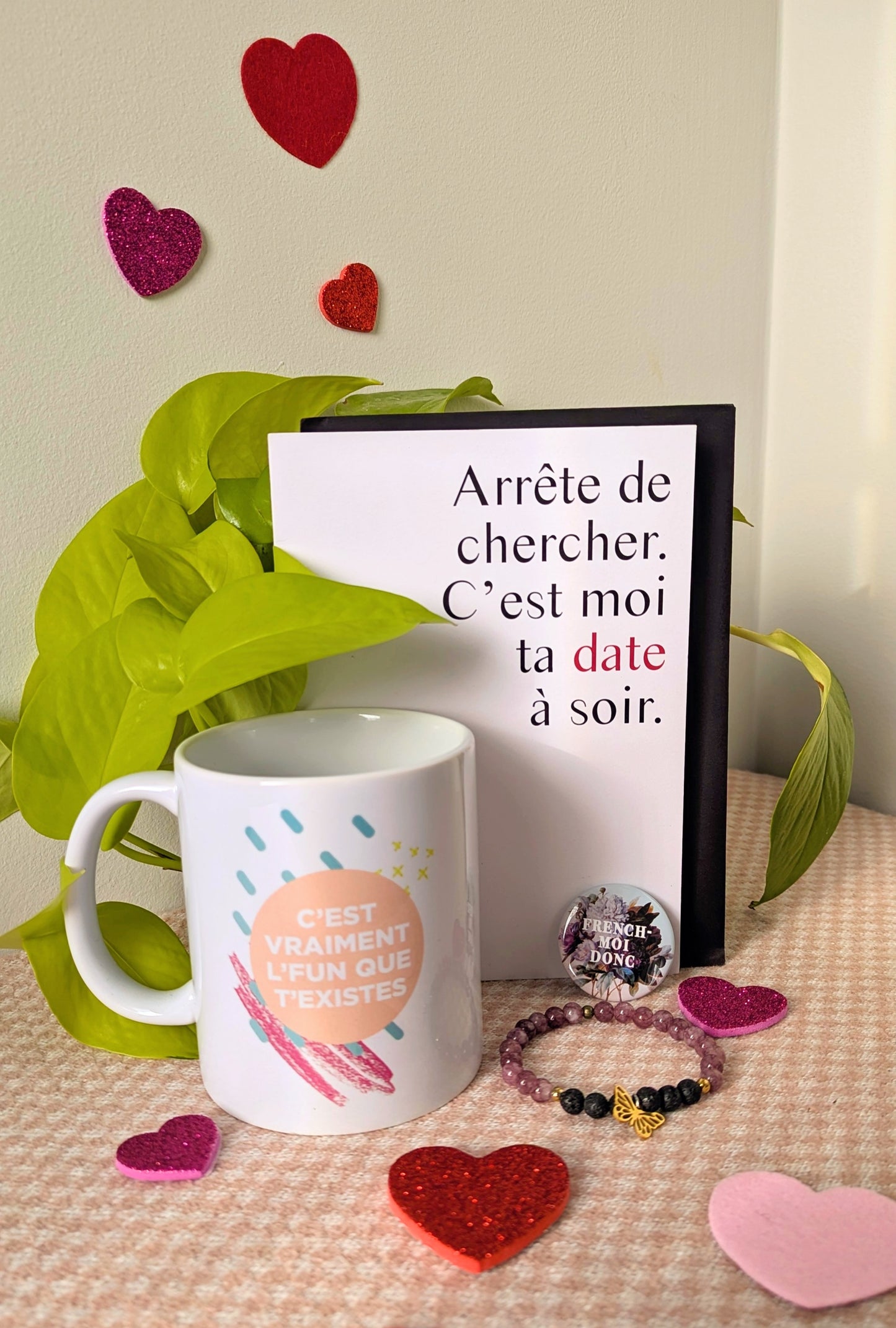 Panier spécial St-Valentin : Jte trippe dessus