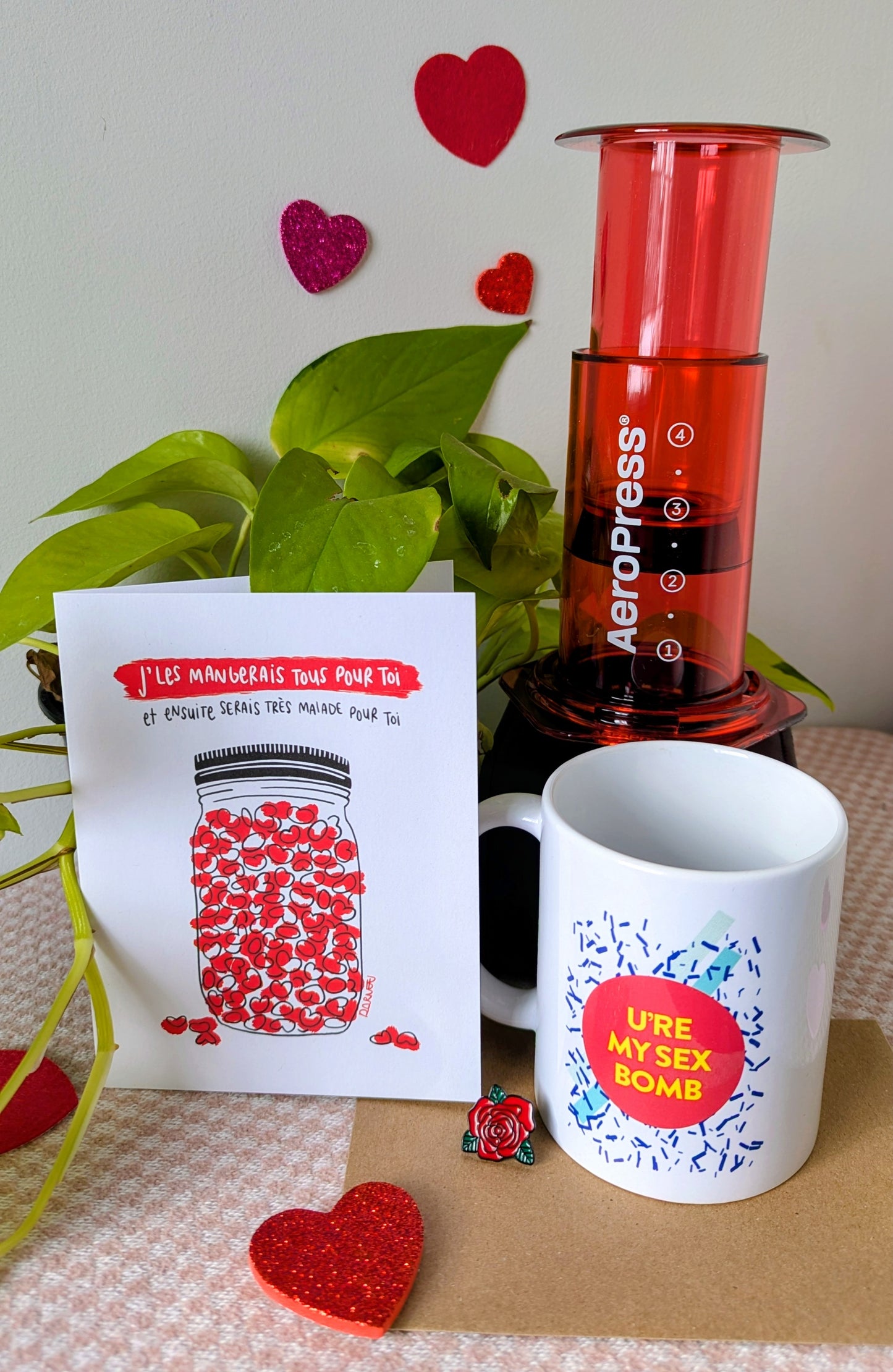 Panier spécial St-valentin : U're my sex bomb + un AEROPRESS